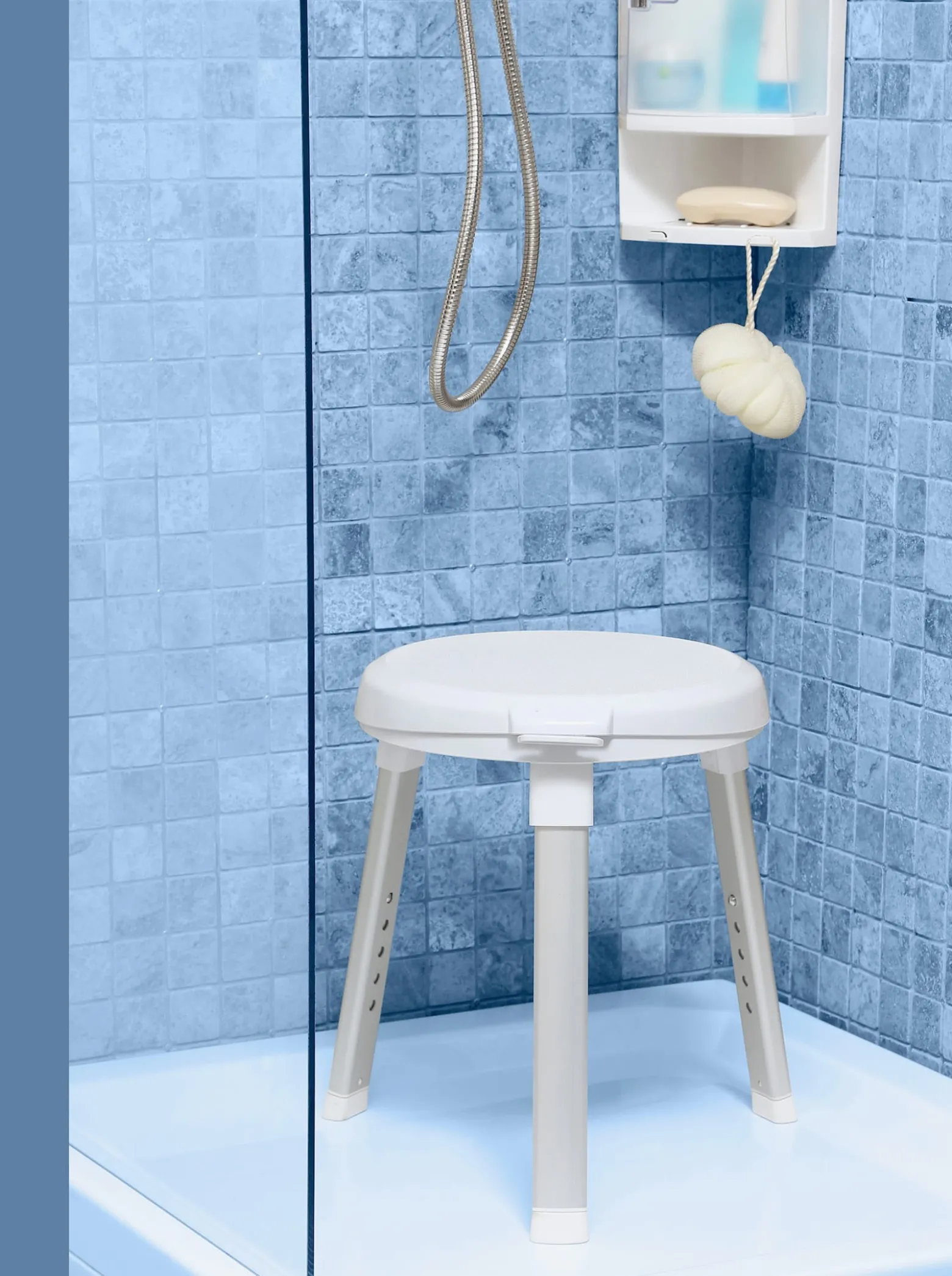 Duschhocker mit Drehsitz