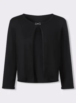 Feinstrickjacke mit Rundhals-Ausschnitt