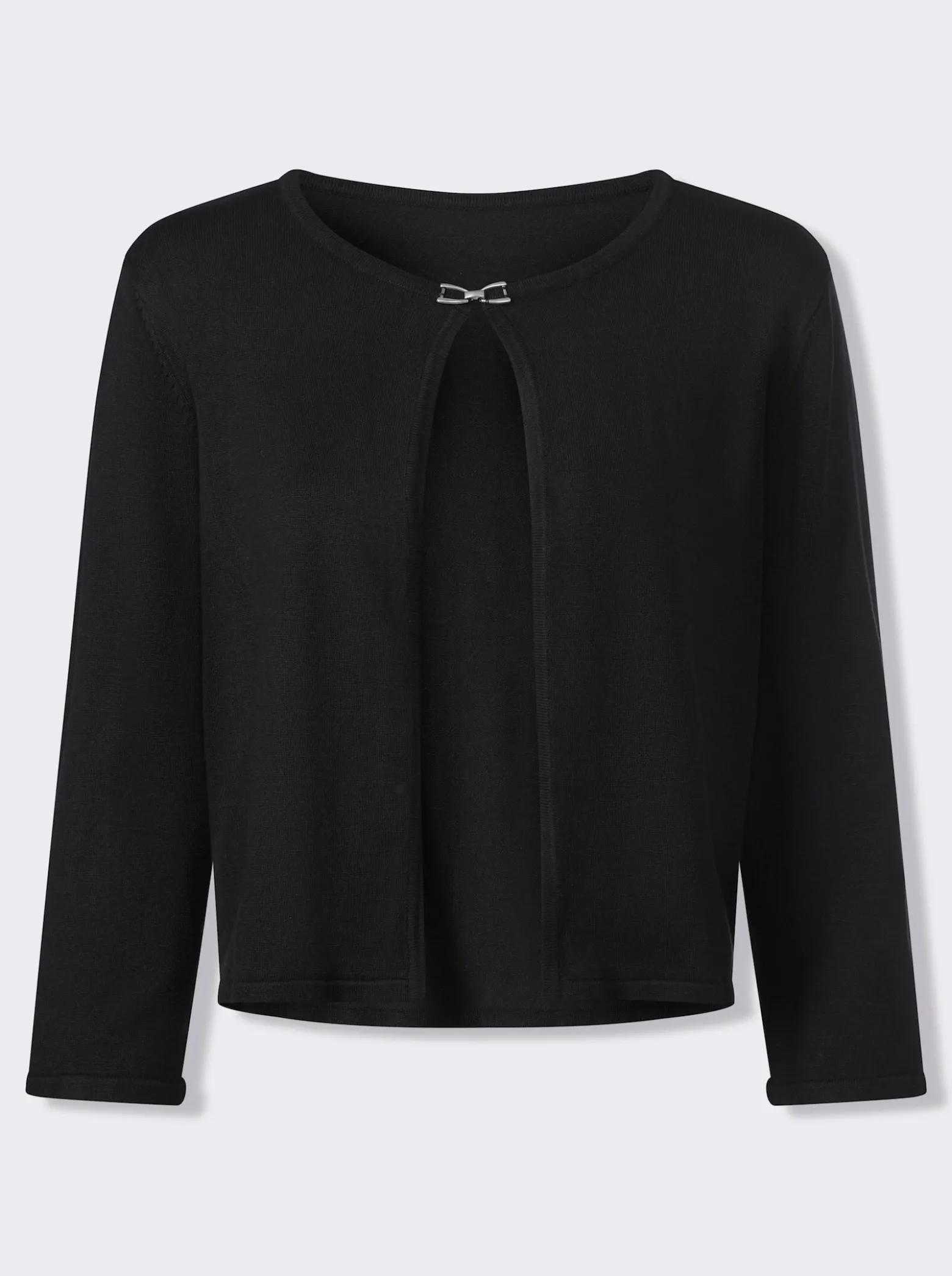 Feinstrickjacke mit Rundhals-Ausschnitt