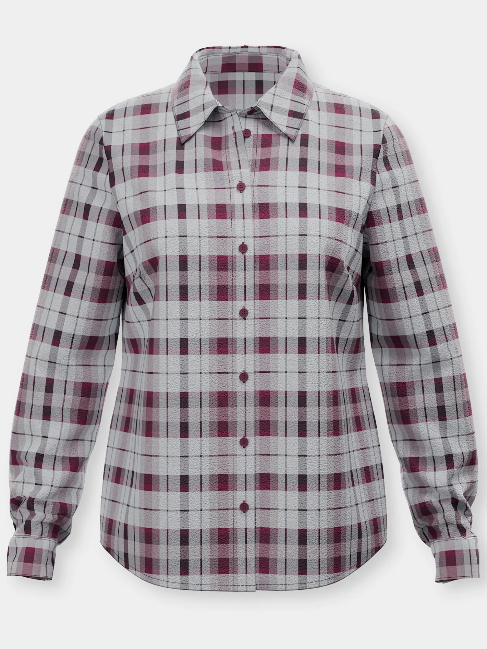Flanellbluse aus reiner Baumwolle, Webkaro
