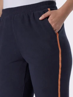 Fleecehose mit seitlichem Kontrastband