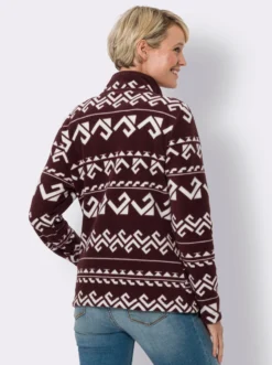Fleecejacke allover bedruckt
