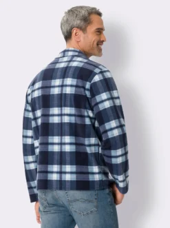 Fleecejacke im Karomuster