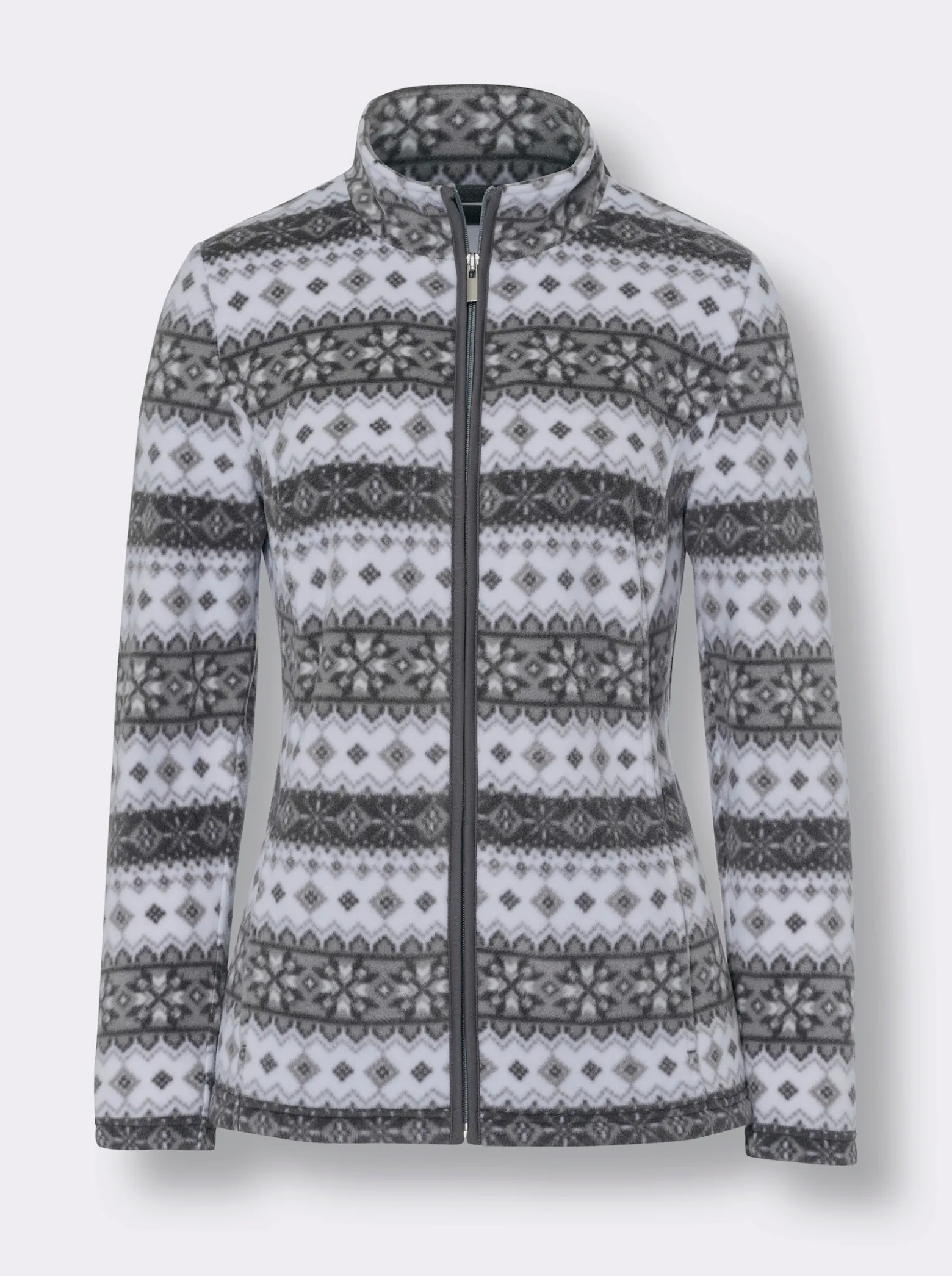 Fleecejacke im Norweger-Stil