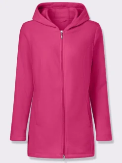 Fleecejacke in Longform