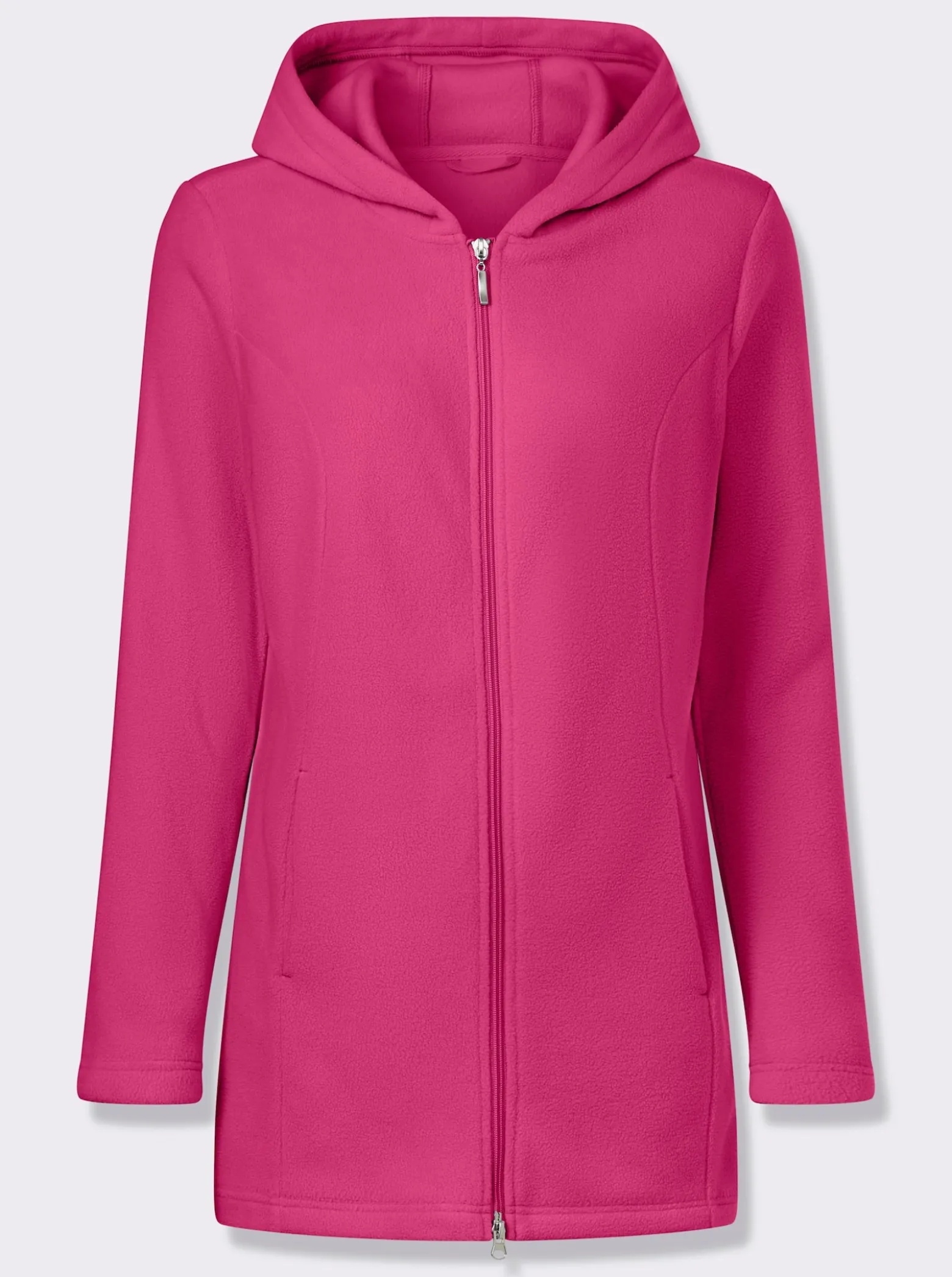Fleecejacke in Longform