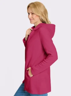 Fleecejacke in Longform
