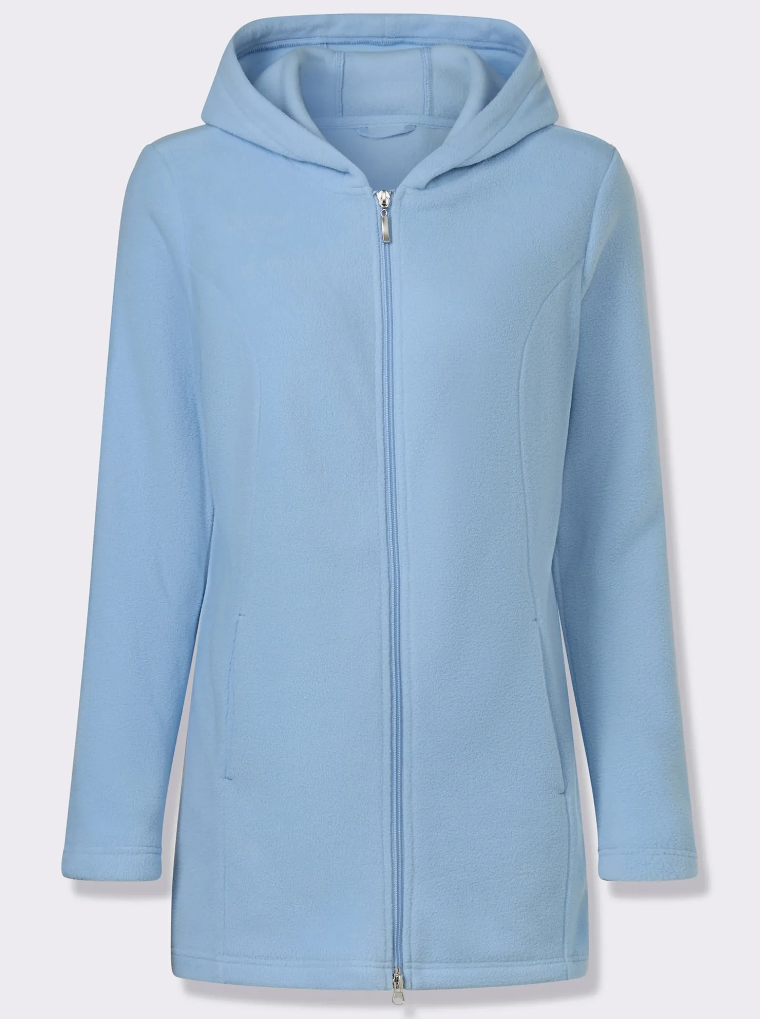 Fleecejacke in Longform