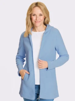 Fleecejacke in Longform