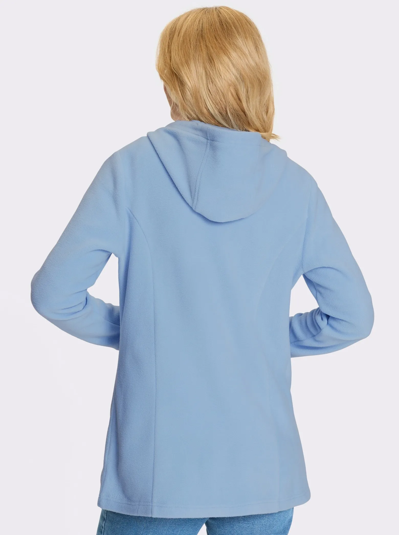 Fleecejacke in Longform