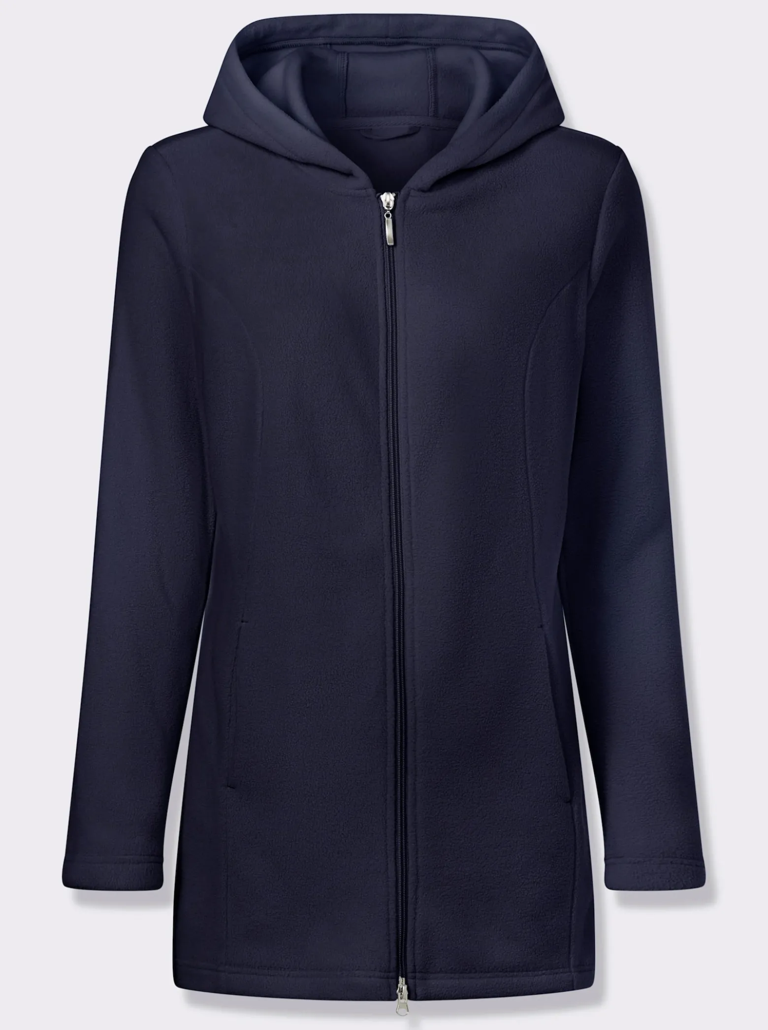 Fleecejacke in Longform