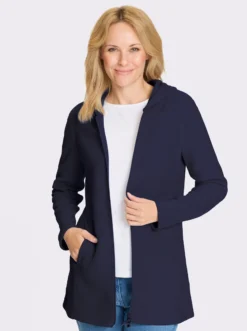 Fleecejacke in Longform