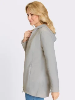 Fleecejacke in Longform