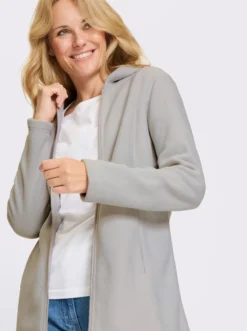 Fleecejacke in Longform