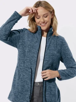 Fleecejacke in Longform
