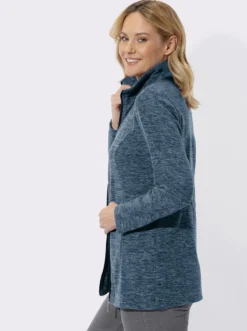 Fleecejacke in Longform