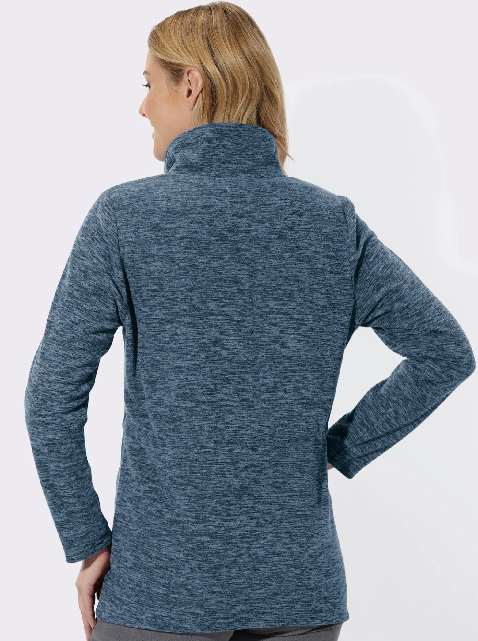 Fleecejacke in Longform