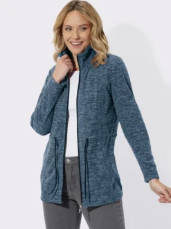 Fleecejacke in Longform