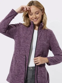 Fleecejacke in Longform
