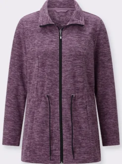 Fleecejacke in Longform