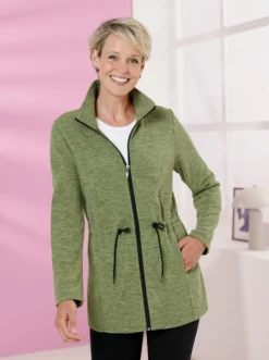 Fleecejacke in Longform