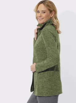 Fleecejacke in Longform