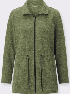 Fleecejacke in Longform