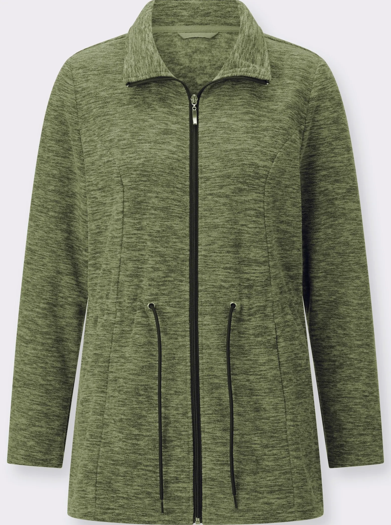 Fleecejacke in Longform