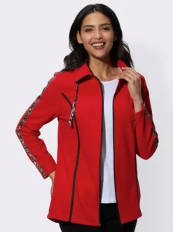 Fleecejacke in Longform