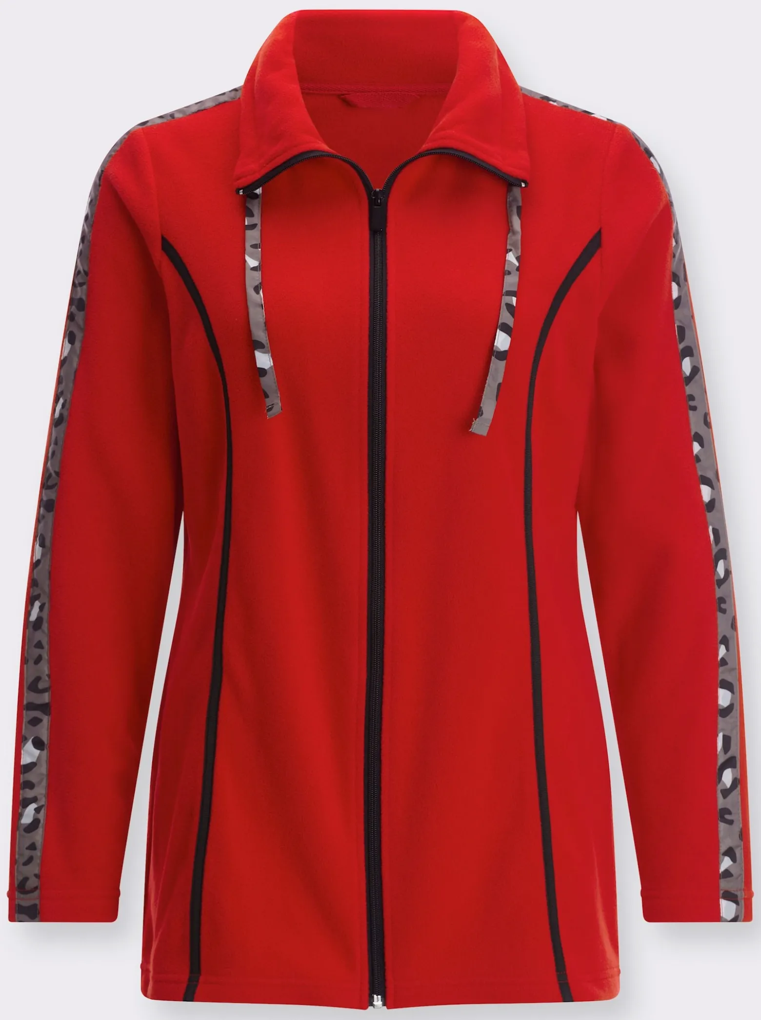 Fleecejacke in Longform