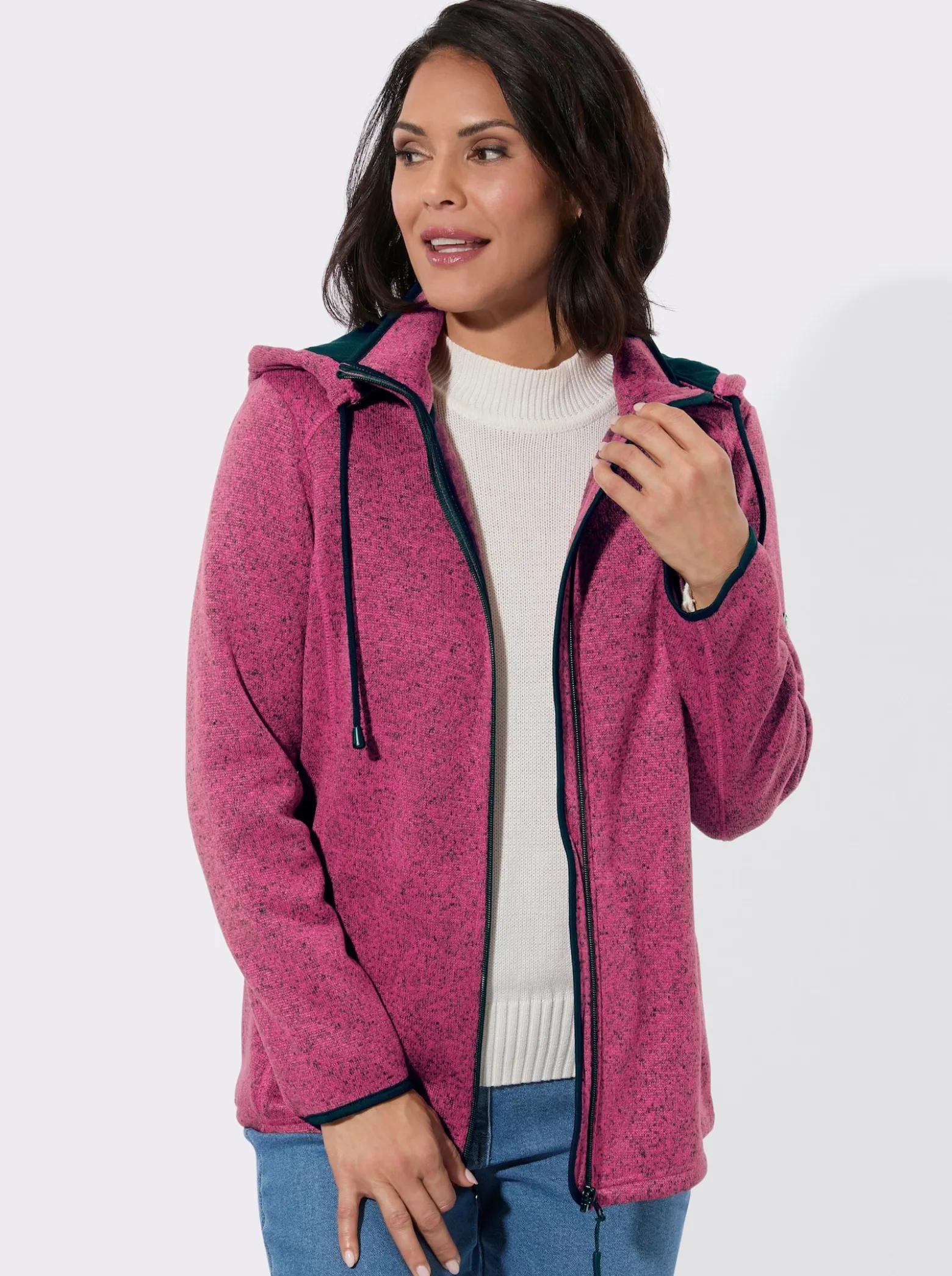 Fleecejacke mit Antipilling-Ausrüstung