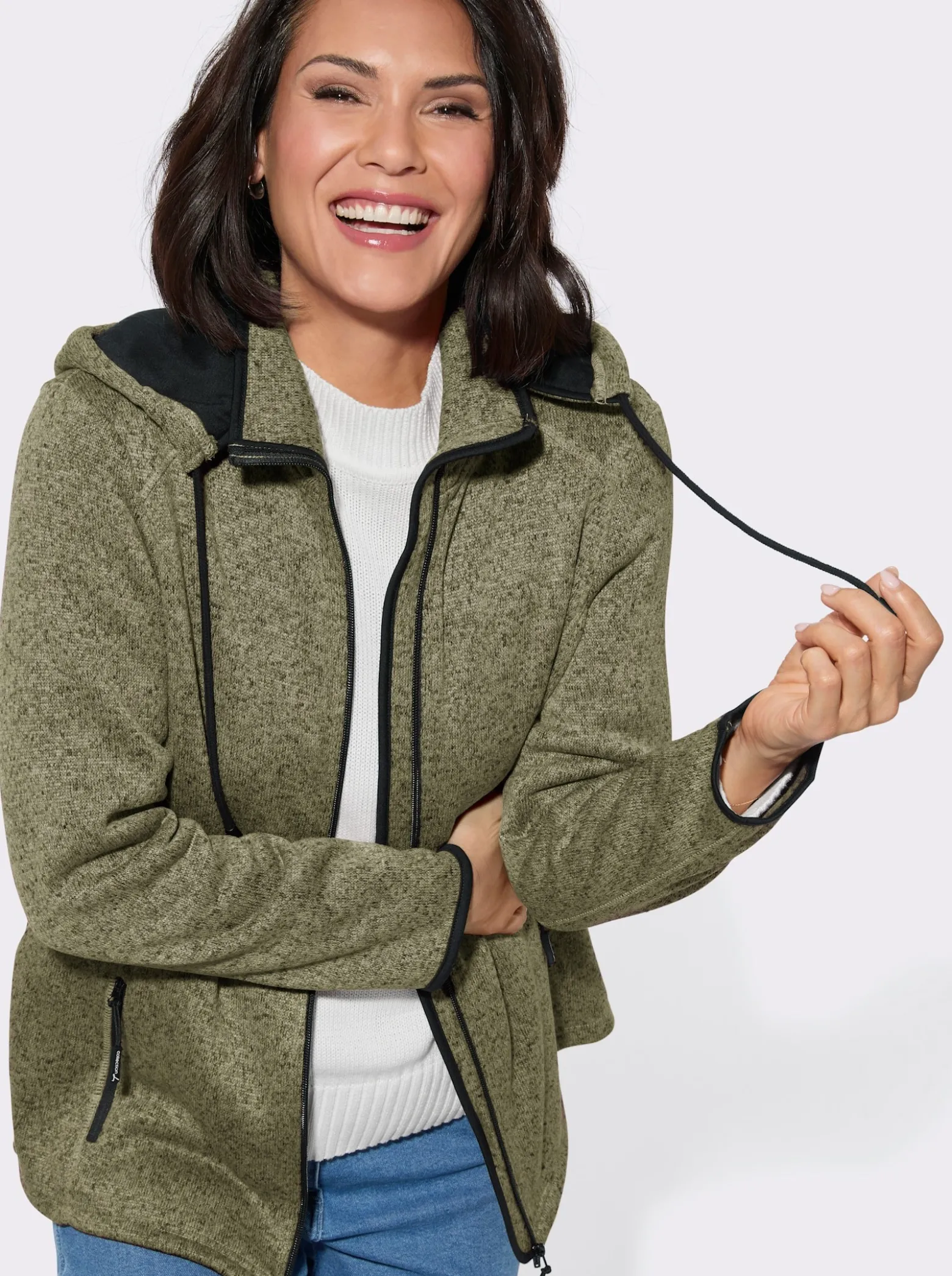 Fleecejacke mit Antipilling-Ausrüstung