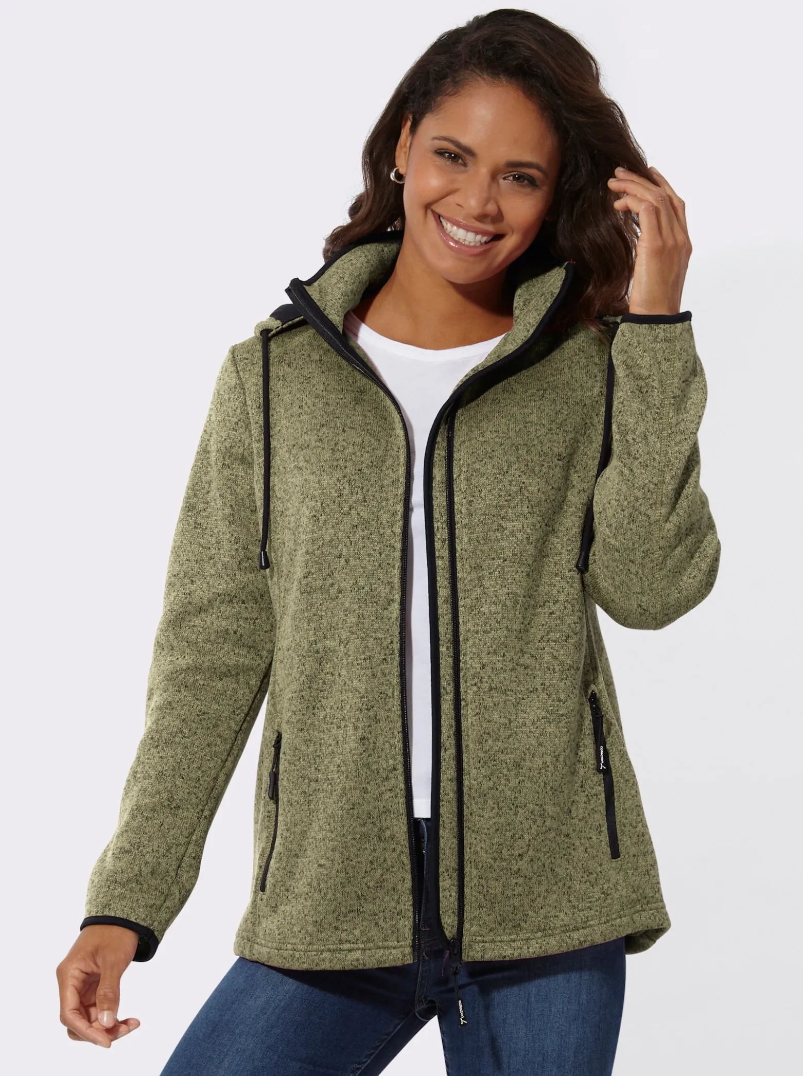 Fleecejacke mit Antipilling-Ausrüstung