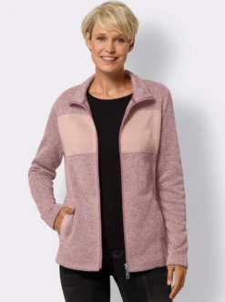 Fleecejacke mit Einsätzen