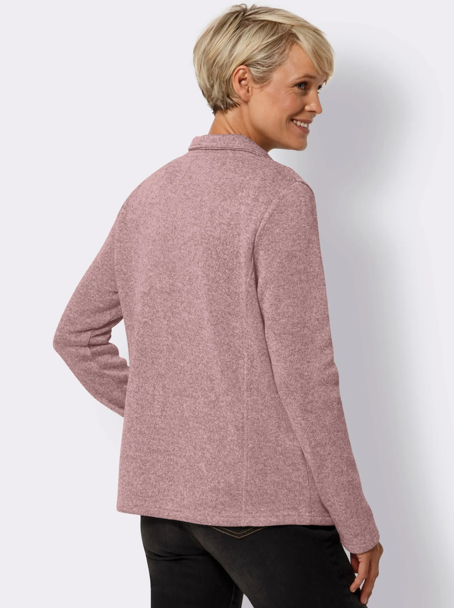 Fleecejacke mit Einsätzen