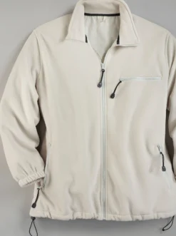 Fleecejacke mit elastischen Ärmelbündchen