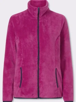 Fleecejacke mit elastischen Abschlüssen