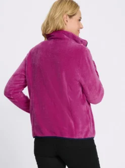 Fleecejacke mit elastischen Abschlüssen