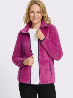 Fleecejacke mit elastischen Abschlüssen