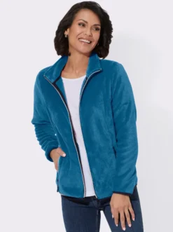 Fleecejacke mit Reißverschluss-Taschen