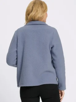 Fleecejacke mit Stehkragen