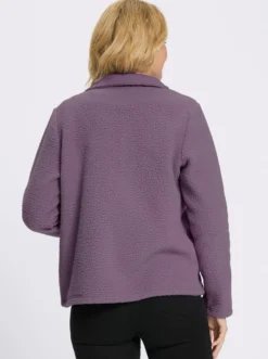 Fleecejacke mit Stehkragen