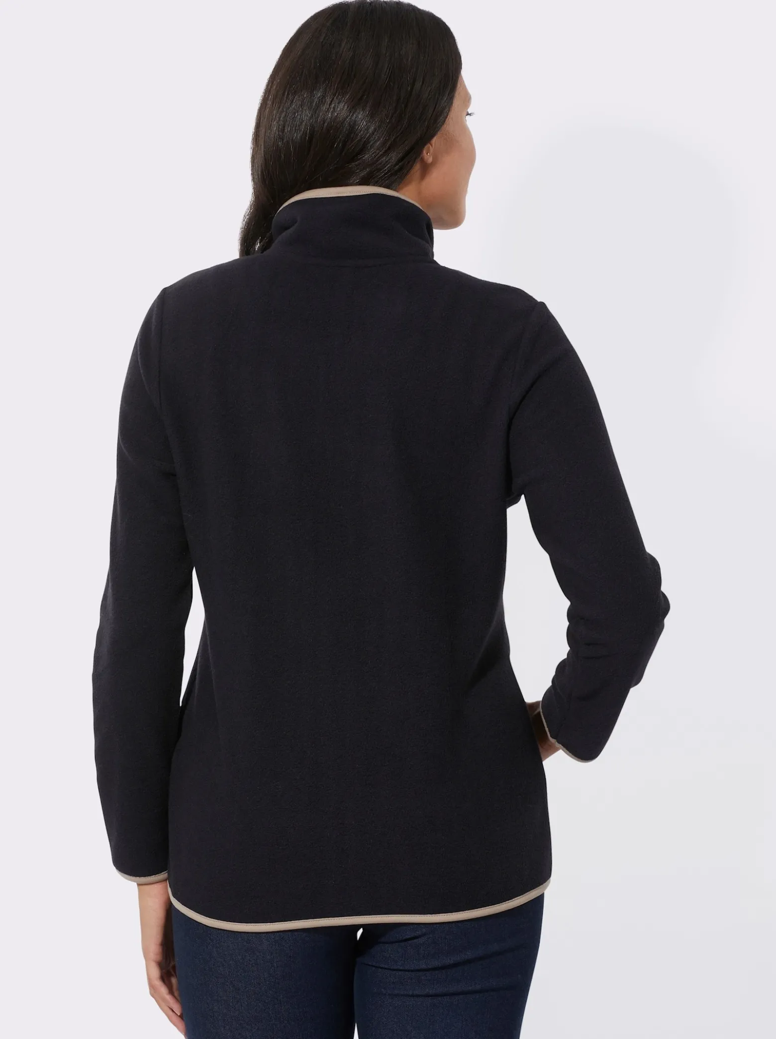 Fleecejacke mit Stickerei