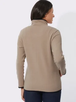 Fleecejacke mit Stickerei