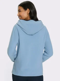 Fleecejacke mit Trachtenstickerei
