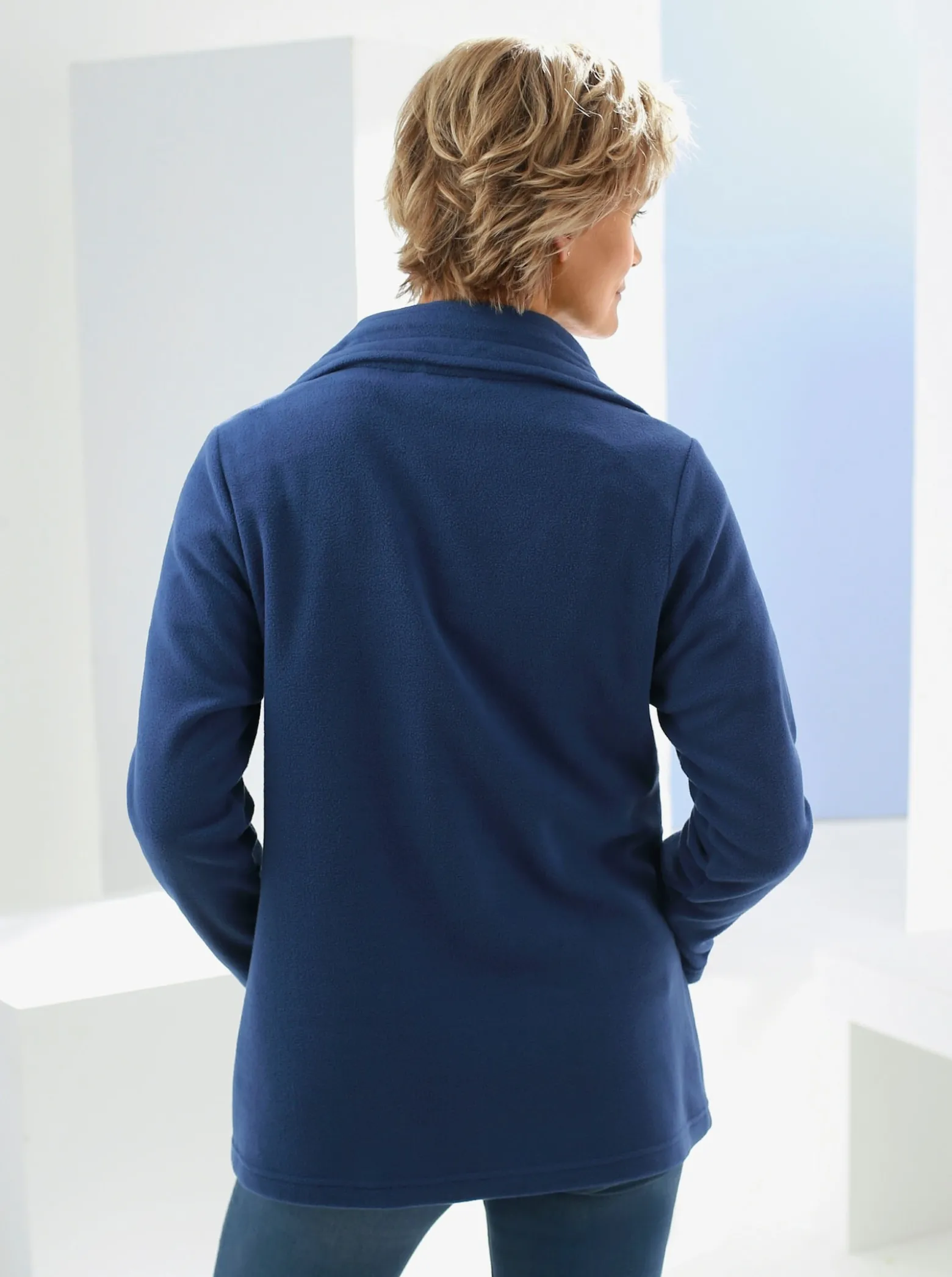 Fleecejacke mit 2-Wege-Reißverschluss