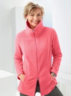 Fleecejacke mit 2-Wege-Reißverschluss