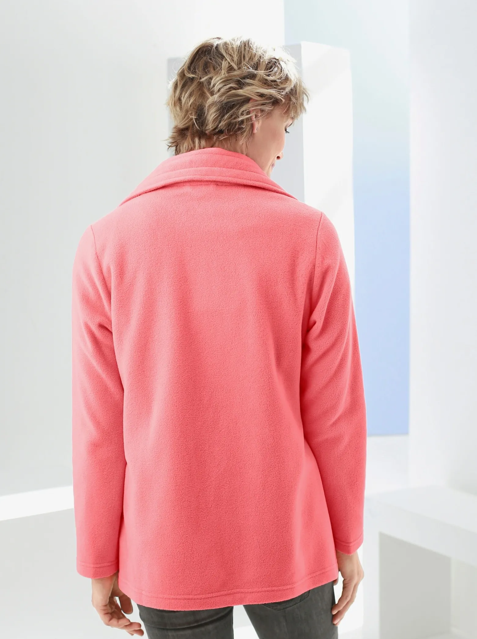 Fleecejacke mit 2-Wege-Reißverschluss