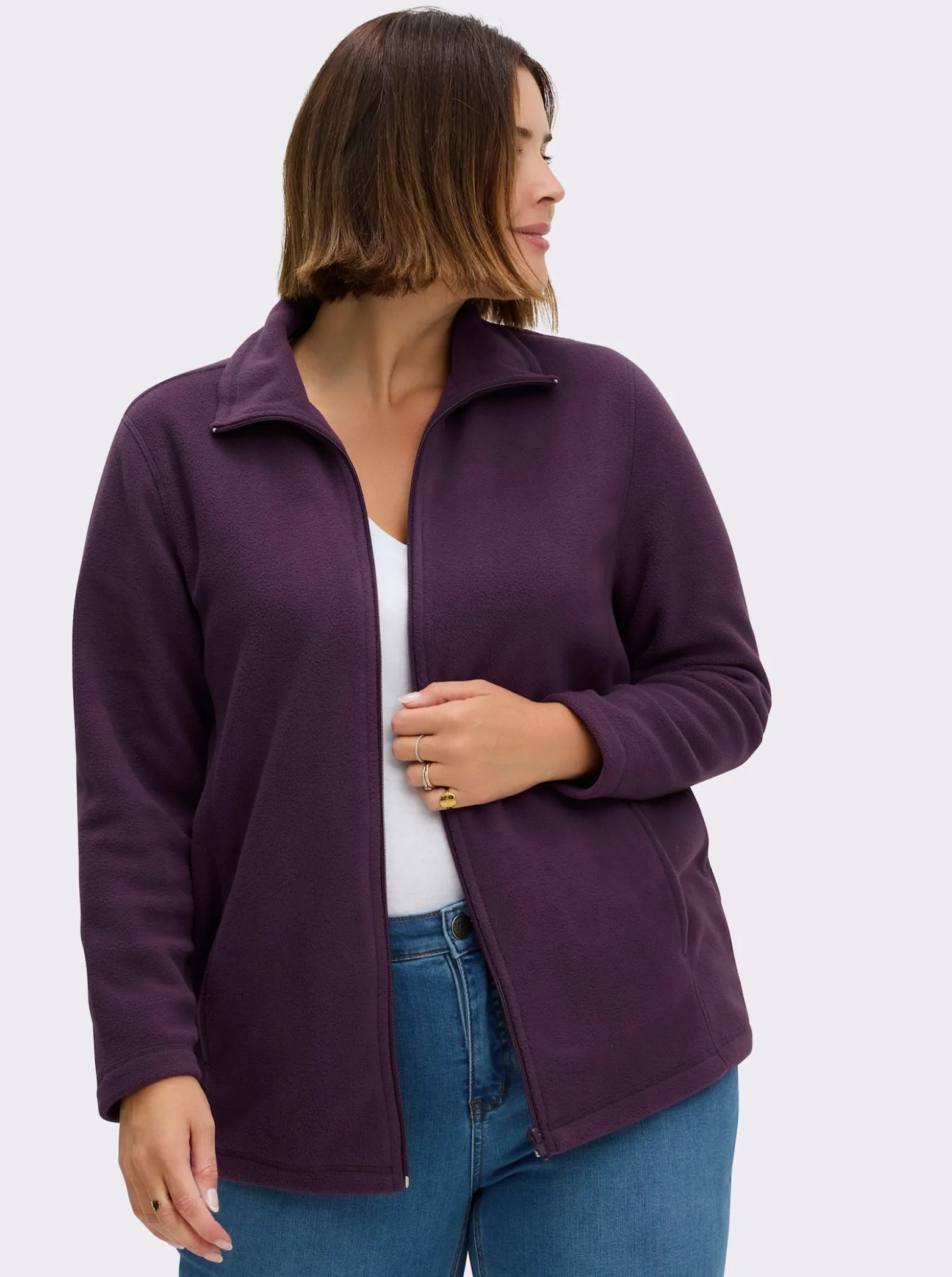 Fleecejacke mit zwei Taschen