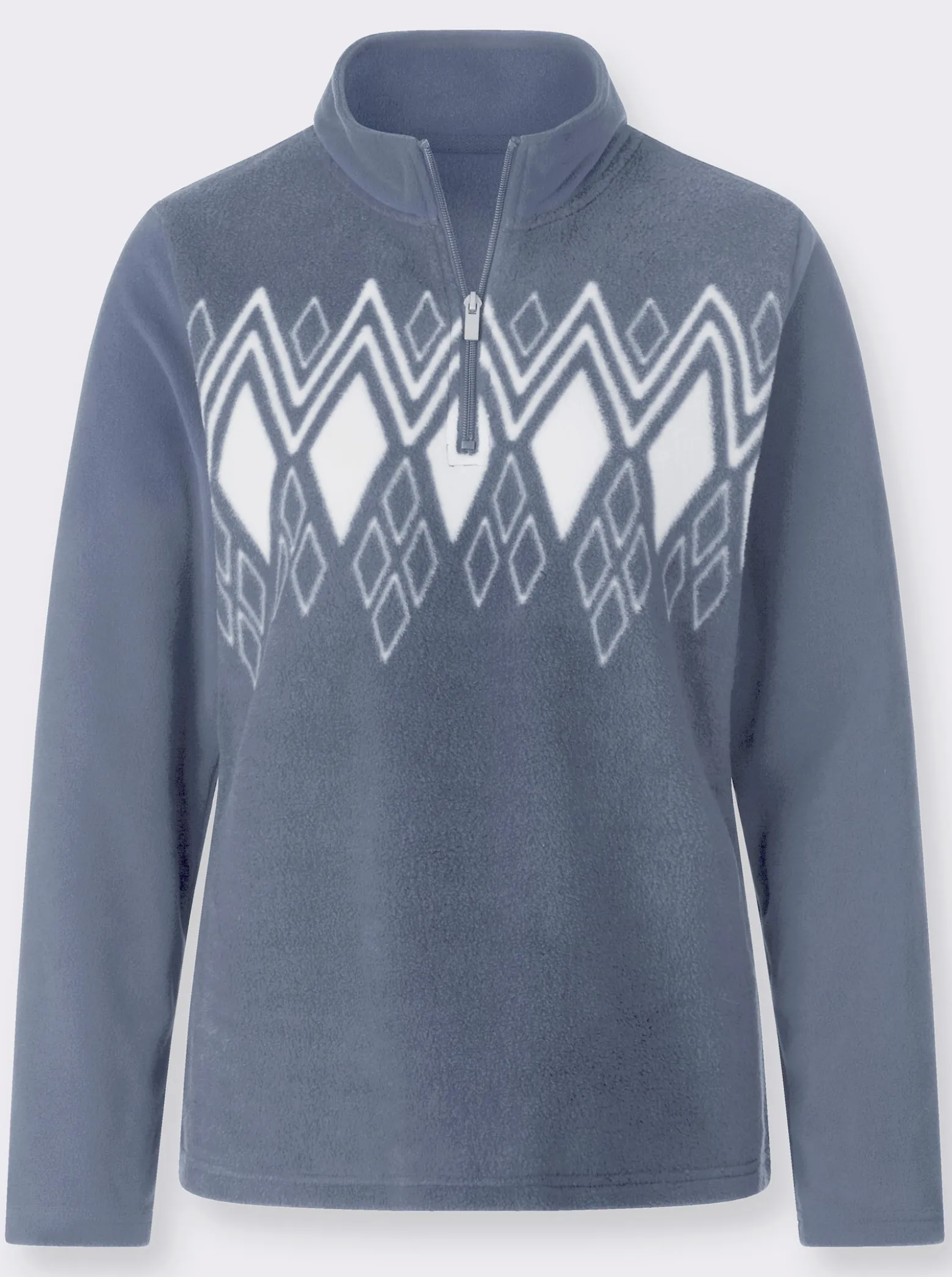 Fleeceshirt mit Norwegermuster